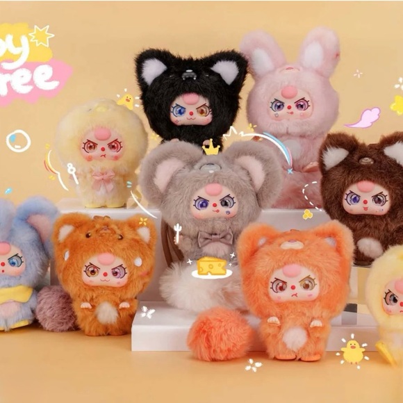 Baby Three Mini Hug Series Vinyl Plush Pendant blind box- authentic- sealed
